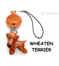 Wheaten Terrier Leather Dog Cellularphone Charm #46787