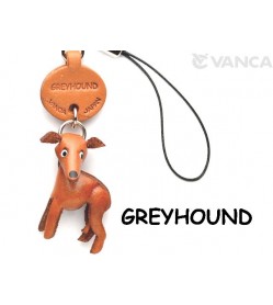Greyhound Leather Dog Cellularphone Charm #46781