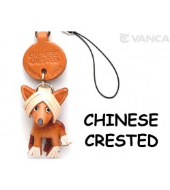 Chinese Crested Leather Cellularphone Charm #46780