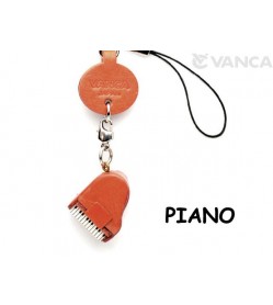 Piano Japanese Leather Cellularphone Charm Goods 