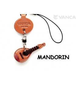 Mandolin Leather Cellularphone Charm