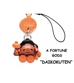 Dikoku(God of Welth) Leather Cellularphone Charm