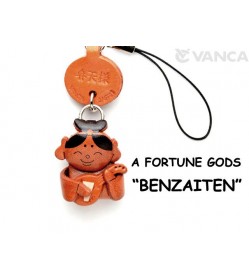 Benten God(Lady Justice) Leather Cellularphone Charm