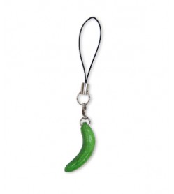 Cucumber Leather Cellularphone Charm Vegetables