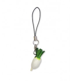 Daikon Radish Leather Cellularphone Charm Vegetables