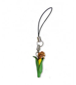 Corn Leather Cellularphone Charm Vegetables