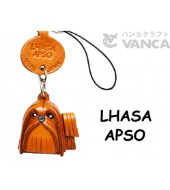 Lhasa Apso Leather Cellularphone Charm #46796