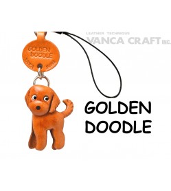 Goldendoodle Japanese Leather Cellularphone Charm #46798