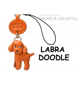 Labradoodle Japanese Leather Cellularphone Charm #46799