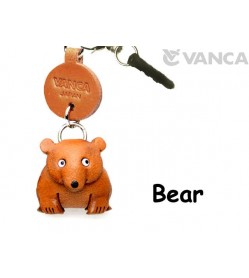 Bear Leather Animal Earphone Jack Accessory