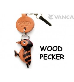 Woodpecker Leather Bird/Animal Earphone Jack Accessory