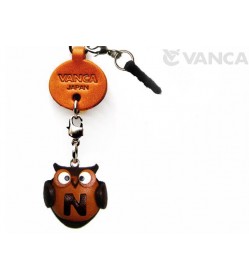 Alphabet Owl N Leather Animal Earphone Jack Accessory