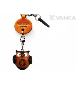 Alphabet Owl O Leather Animal Earphone Jack Accessory