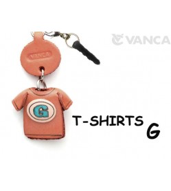 G/Blue Leather T-shirt Earphone Jack Accessory