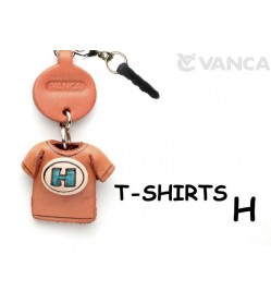 H/Blue Leather T-shirt Earphone Jack Accessory