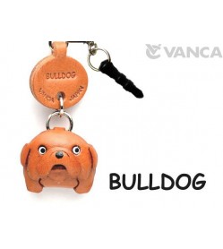 Bulldog Leather Dog Earphone Jack Accessory