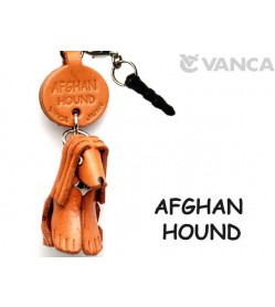 Afghan Hound Leather Dog Earphone Jack Accessory