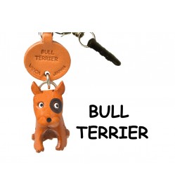 Bull Terrier Leather Dog Earphone Jack Accessory