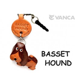 Basset Hound Leather Dog Earphone Jack Accessory