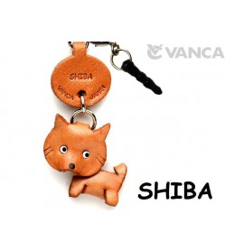 Shiba Leather Dog Earphone Jack Accessory