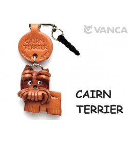 Cairn Terrier Leather Dog Small Keychainog Earphone Jack Accessory