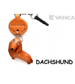 Dachshund Leather Dog Earphone Jack Accessory