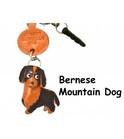 Bernese Mountain Dog Leather Dog Earphone Jack Accessory