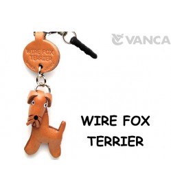 Wire Fox Terrier Leather Dog Earphone Jack Accessory