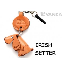 Irish Setter Leather Dog Earphone Jack Accessory