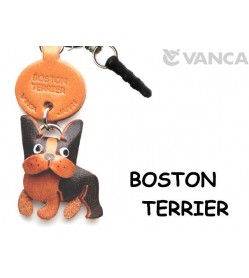 Boston Terrier Leather Dog Earphone Jack Accessory