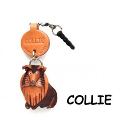 Collie Leather Dog Earphone Jack Accessory