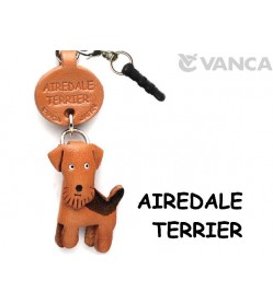 Airedale Terrier Leather Dog Earphone Jack Accessory