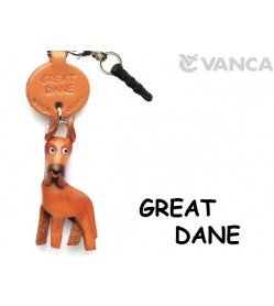 Great Dane Leather Dog Earphone Jack Accessory