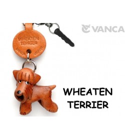Wheaten Terrier Leather Dog Earphone Jack Accessory
