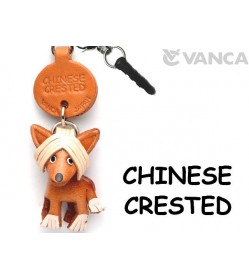 Chinese Crested Leather Dog Earphone Jack Accessory