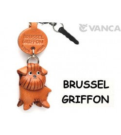 Brussels Griffon Leather Dog Earphone Jack Accessory