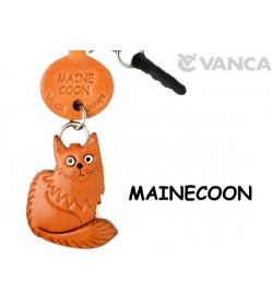 Maine Coon Leather Cat Earphone Jack Accessory