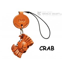 Crab Japanese Leather Cellularphone Charm Fish 