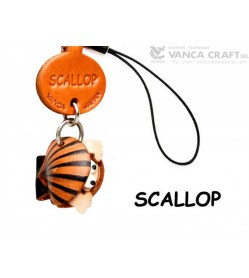 Scallop Japanese Leather Cellularphone Charm Fish 