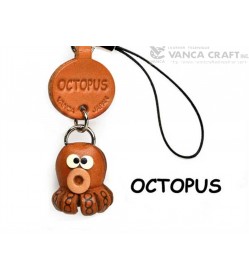 Octopus Japanese Leather Cellularphone Charm Fish 