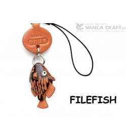 File fish Japanese Leather Cellularphone Charm Fish 