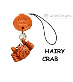 Hairy Crab Japanese Leather Cellularphone Charm Fish 