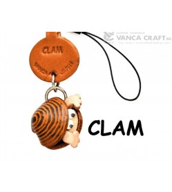 Clam Japanese Leather Cellularphone Charm Fish 