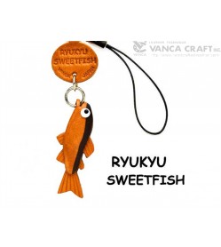 Ryukyu Sweetfish Leather Cellularphone Charm