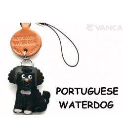 Portuguese Water Dog Leather Cellularphone Charm #46775