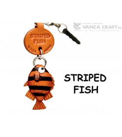Striped Fish Leather Fish & Sea Animal Earphone Jack Accessory