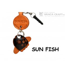 Sun Fish Leather Fish & Sea Animal Earphone Jack Accessory