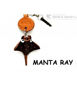 Manta ray Leather Fish & Sea Animal Earphone Jack Accessory