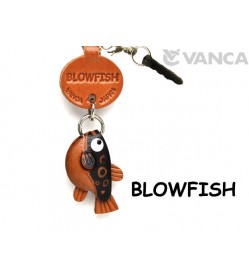 Blowfish Leather Fish & Sea Animal Earphone Jack Accessory