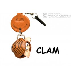 Clam Leather Fish & Sea Animal Earphone Jack Accessory